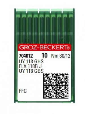 Голки Groz-Beckert UY 118 GHS FFG №80